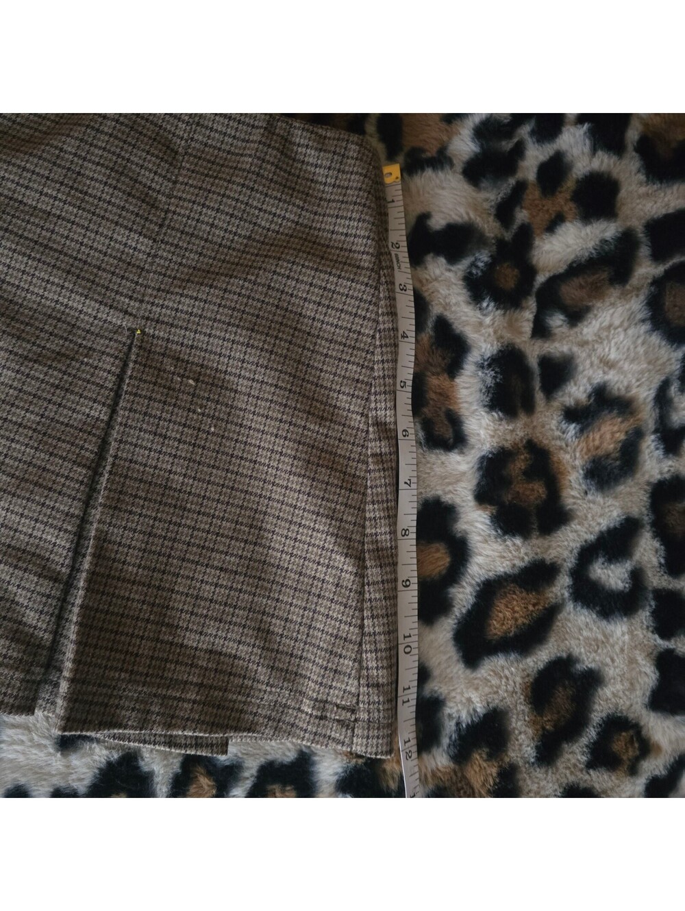 Urban Outfitters Plaid Pleated Mini Skirt Brown XS Women's - Picture 4 of 5